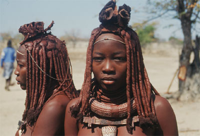 afrikanische himba stamm frauen