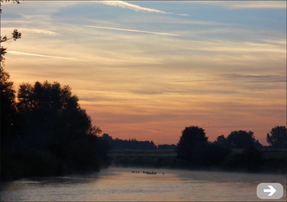 Sonnenuntergang &uuml;ber der Lippe 