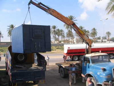 Container am Kran