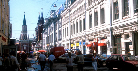 strasse in moskau