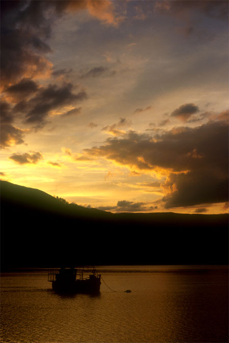 Sonnenuntergang bei Fort William