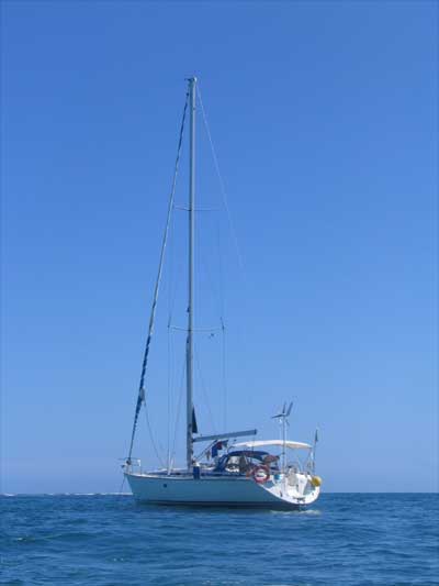 Unser gechartertes Boot vor Kuba